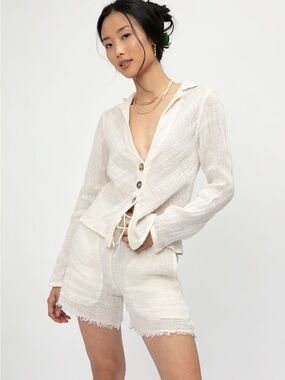 La Bottega di Brunella Aida Amalfi Shorts, latte, BNWT, size xs